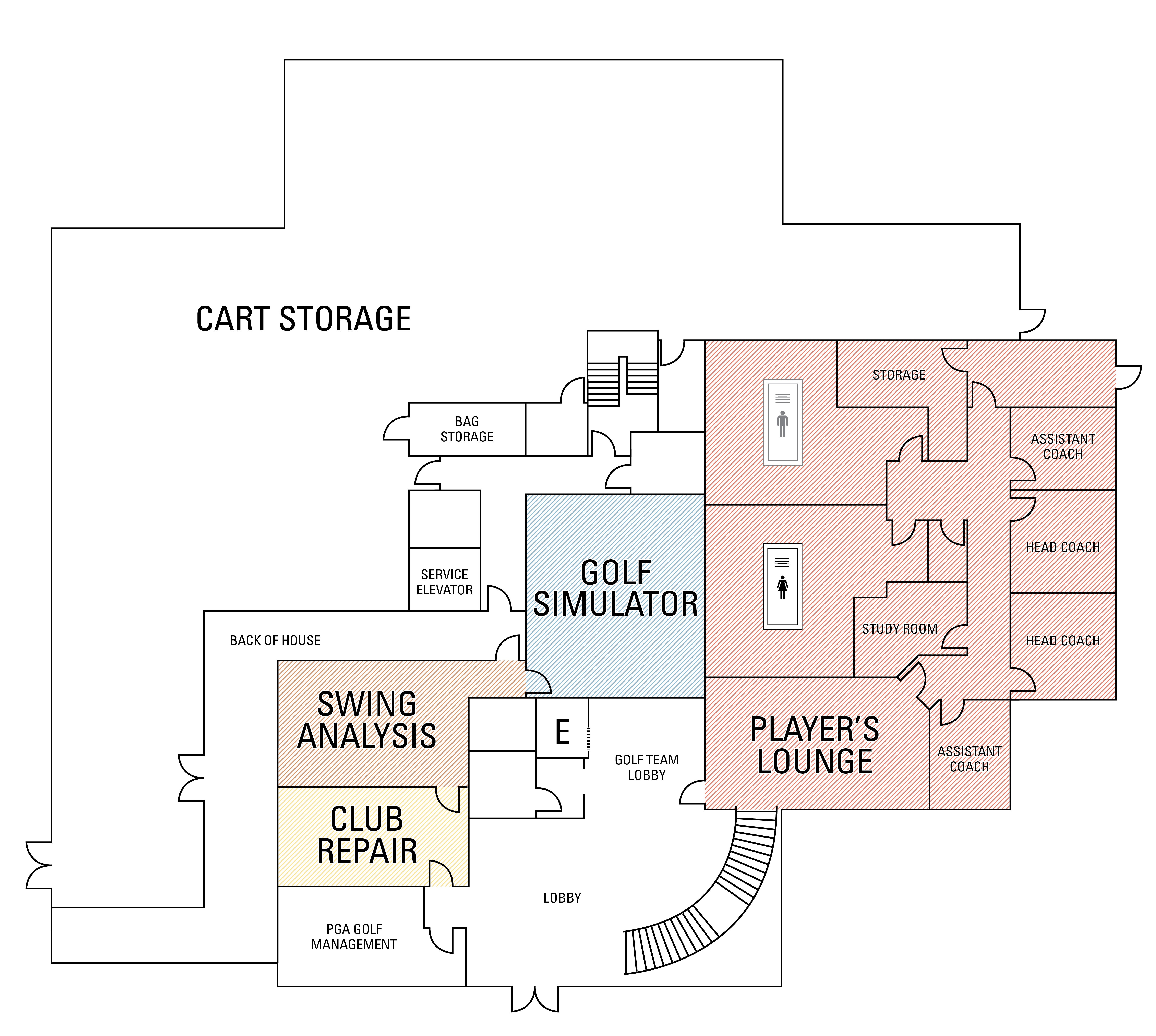 golf clubhouse layout