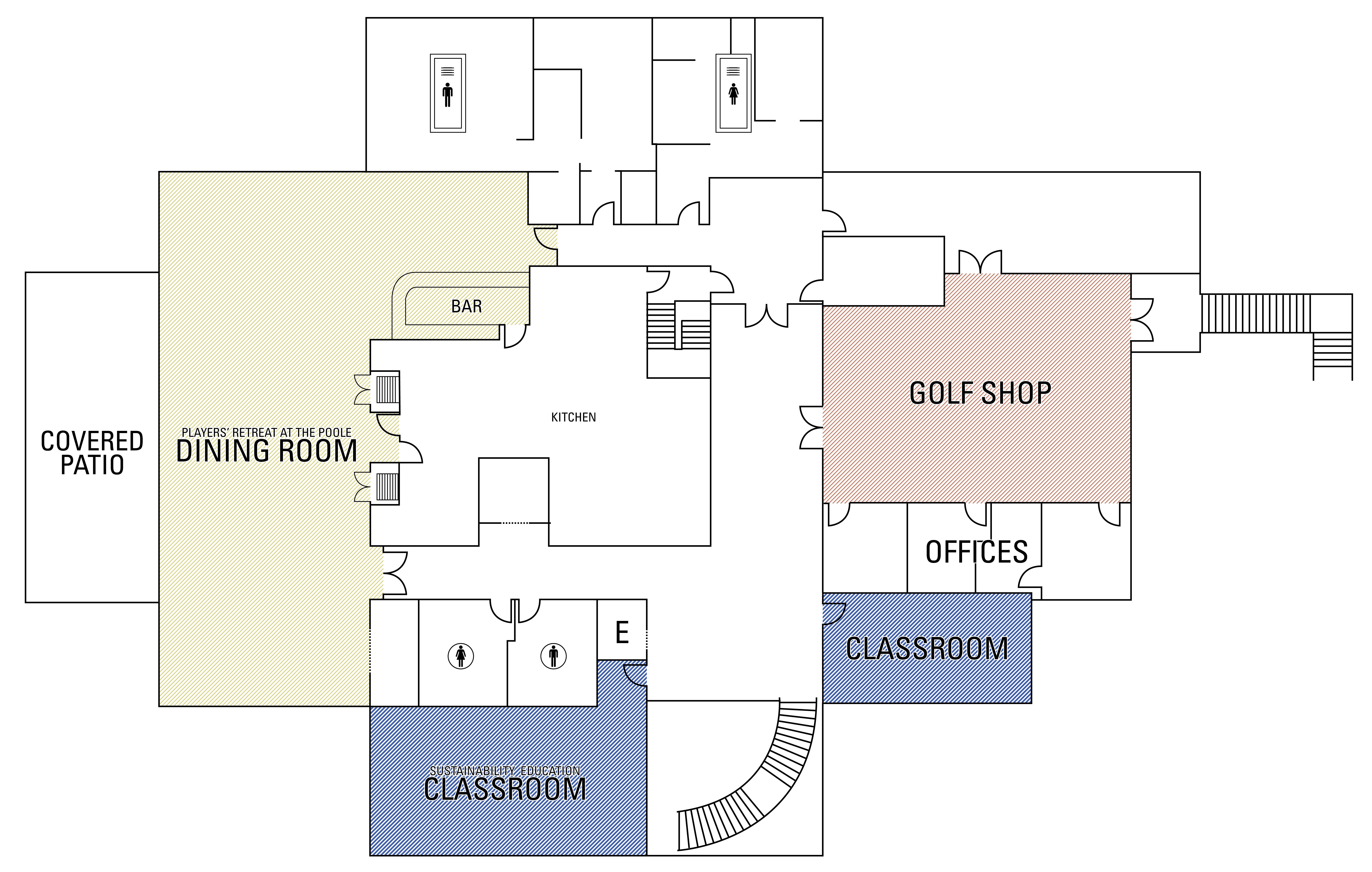 golf clubhouse layout